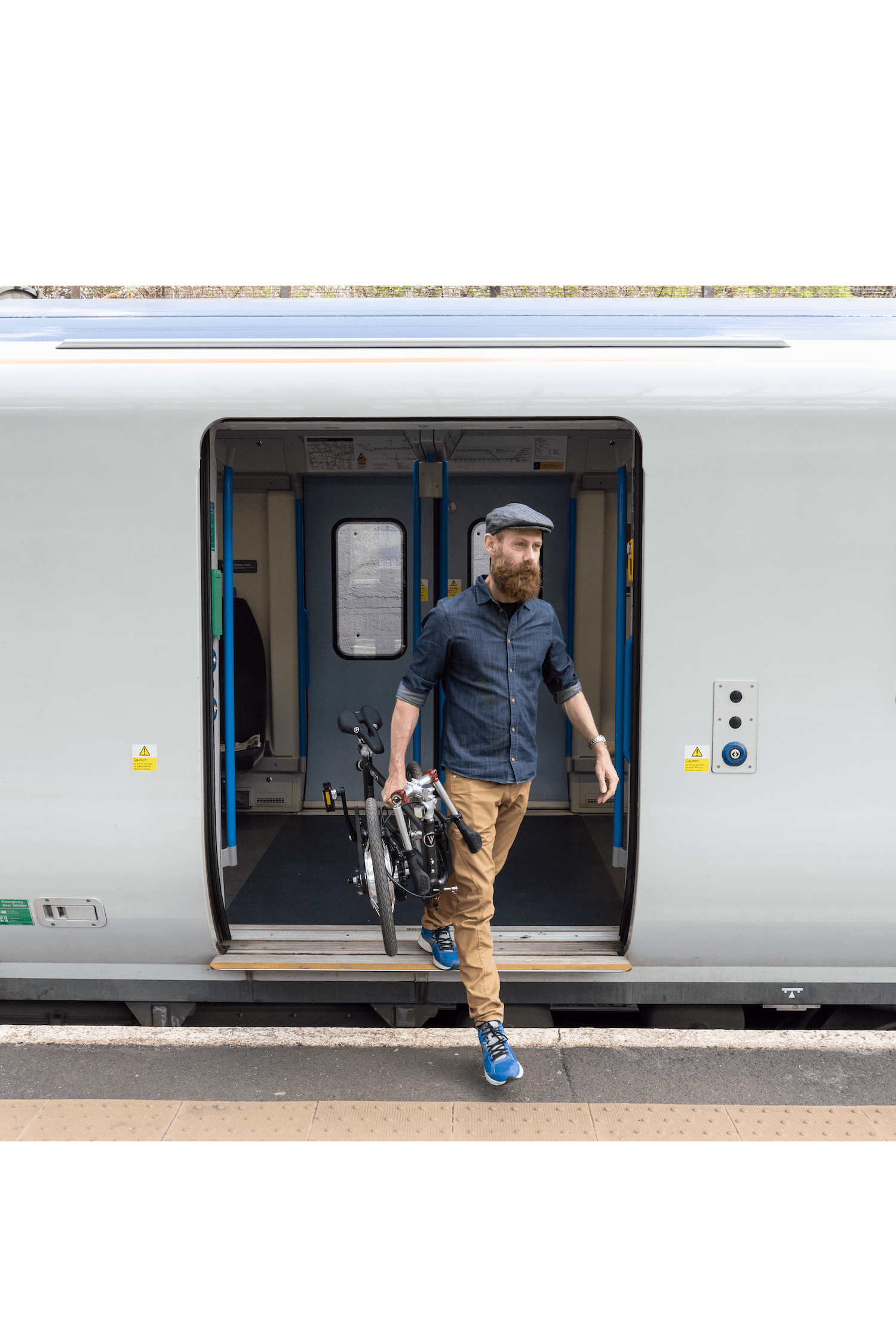 Commuting to work with a folding bike - Cyclescheme UK - folding bicycle on train
