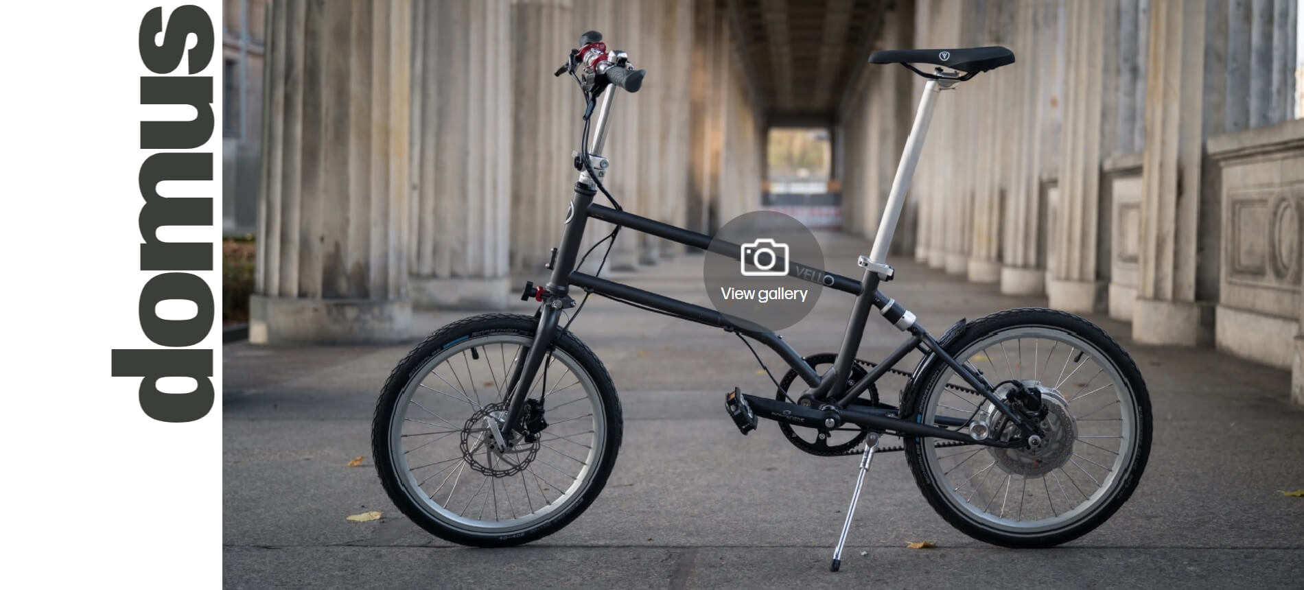 VELLO Bike+ featured in the DOMUS design magazine