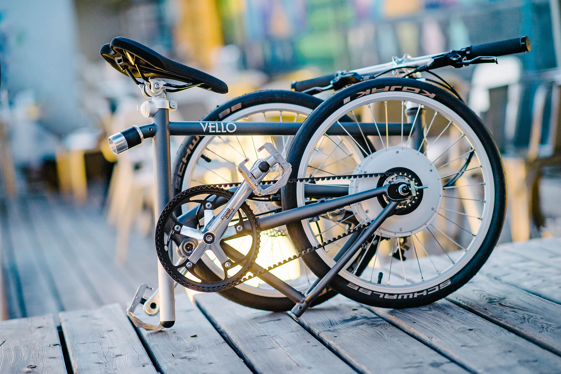 VELLO Foldable E Bike - Electric Folding Bike - Compact E-Bike - Lightweight Bicycle - City Bike with Engine
