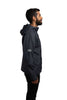 Sideview Montreet Jacket - the cyclist - Bike Jacket with reflectors - Hooded Jacket for men and women - black rain coat