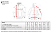 MONTREET The Cyclist Bicycle Jacket - Size Chart - Measurements - Clothing Sizes
